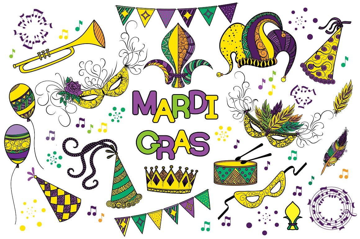 Colorful high-art works for Mardi Gras.