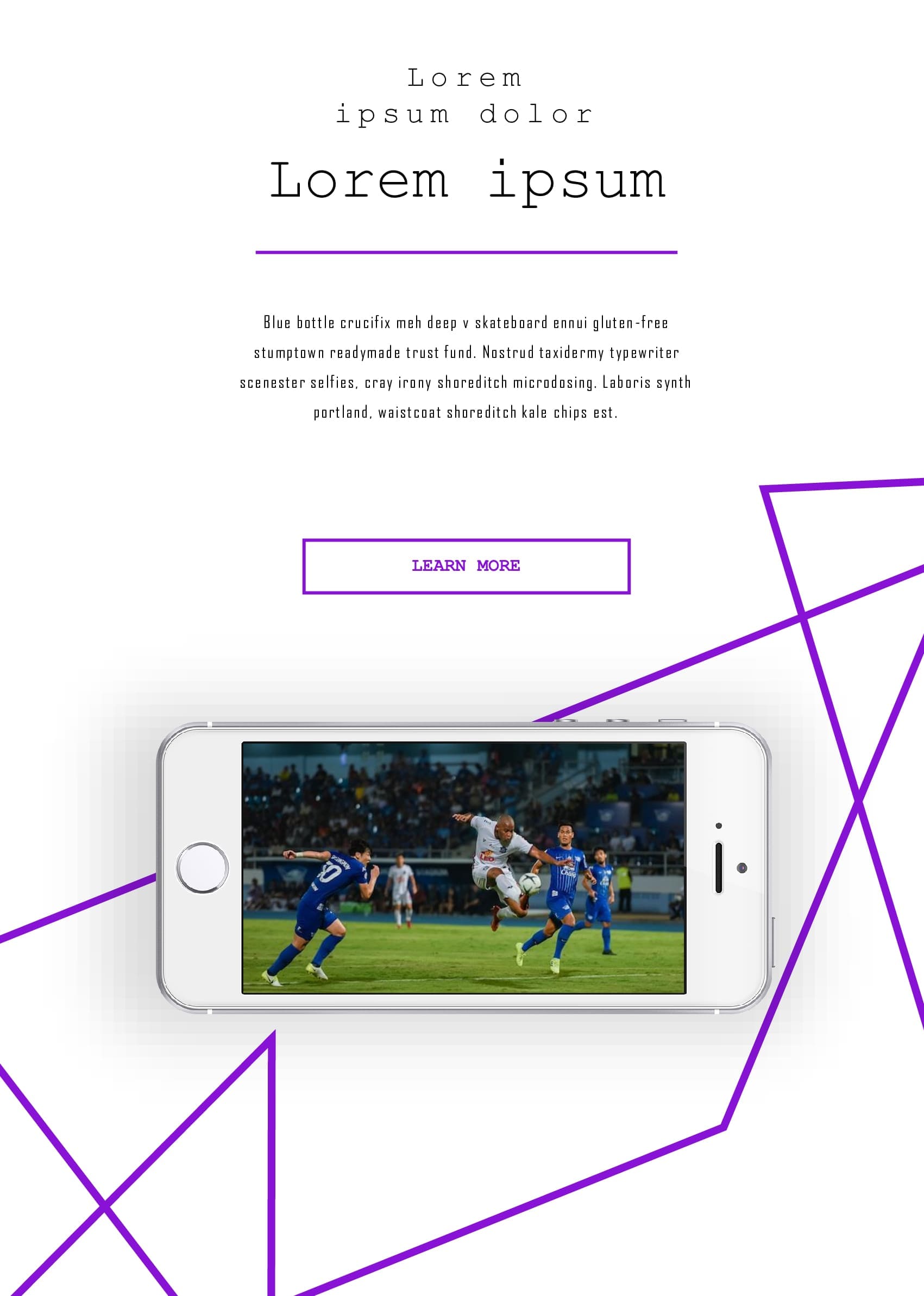 Preview Soccer Match Presentation Template: 50 Slides on the mobile.