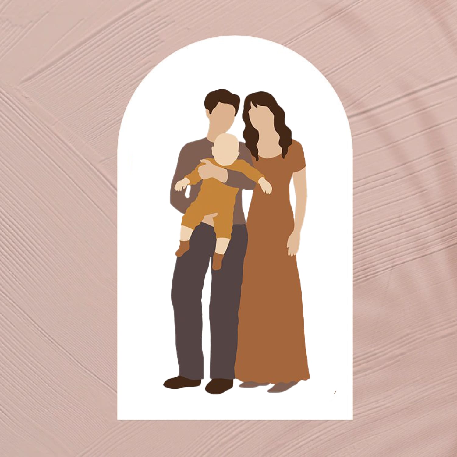 Abstract family portrait SVG clipart, second picture 1500x1500.