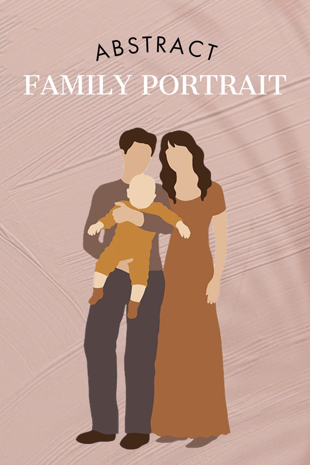Abstract family portrait SVG clipart, picture for pinterest 1000x1500.