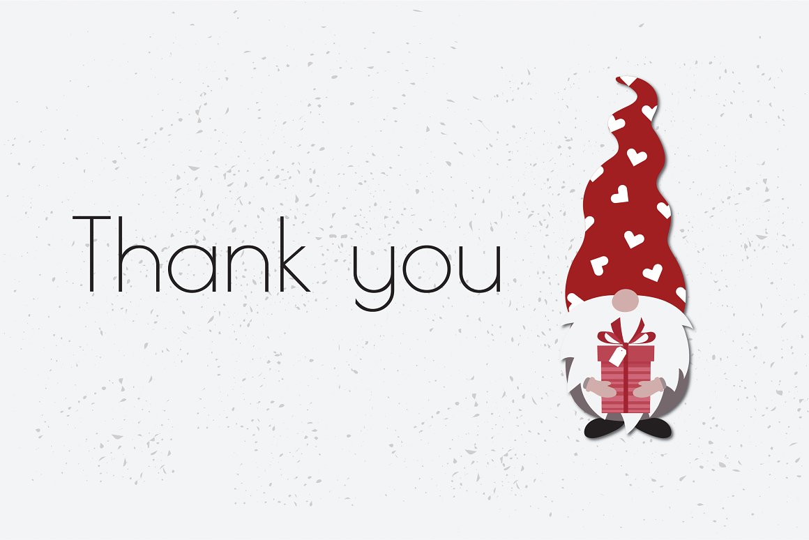 Thank you with the gnome in the red cap.
