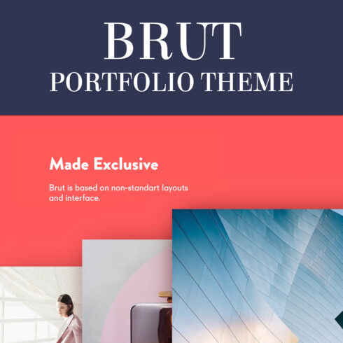 Images with brut portfolio theme.