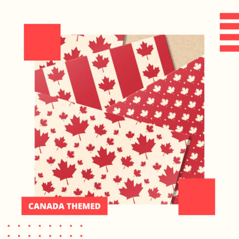 Preview canada themed digital backgrounds.