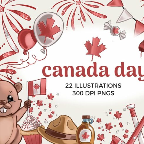 Canada Day Clipart: 22 Canadian Illustrations | Master Bundles