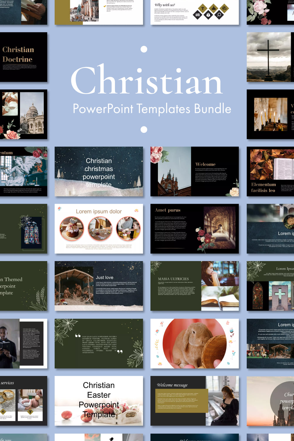 Christian powerpoint templates bundle images of pinterest.