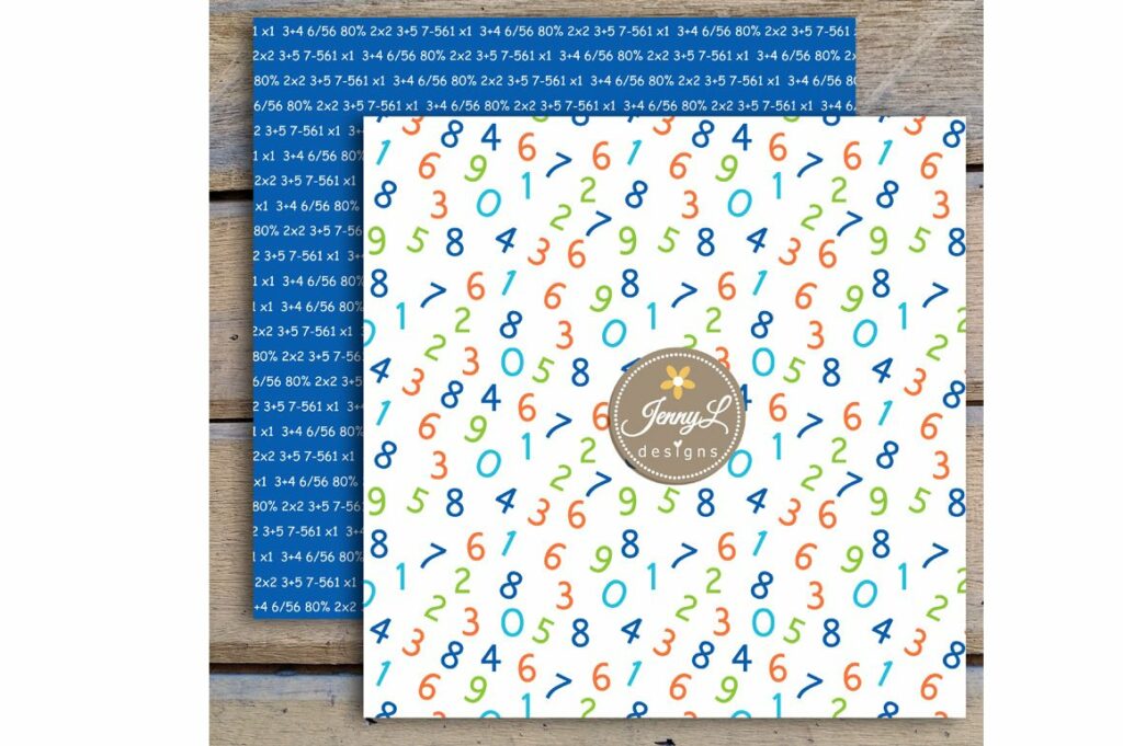 Paper Design For Math School Math Digita Papers – MasterBundles