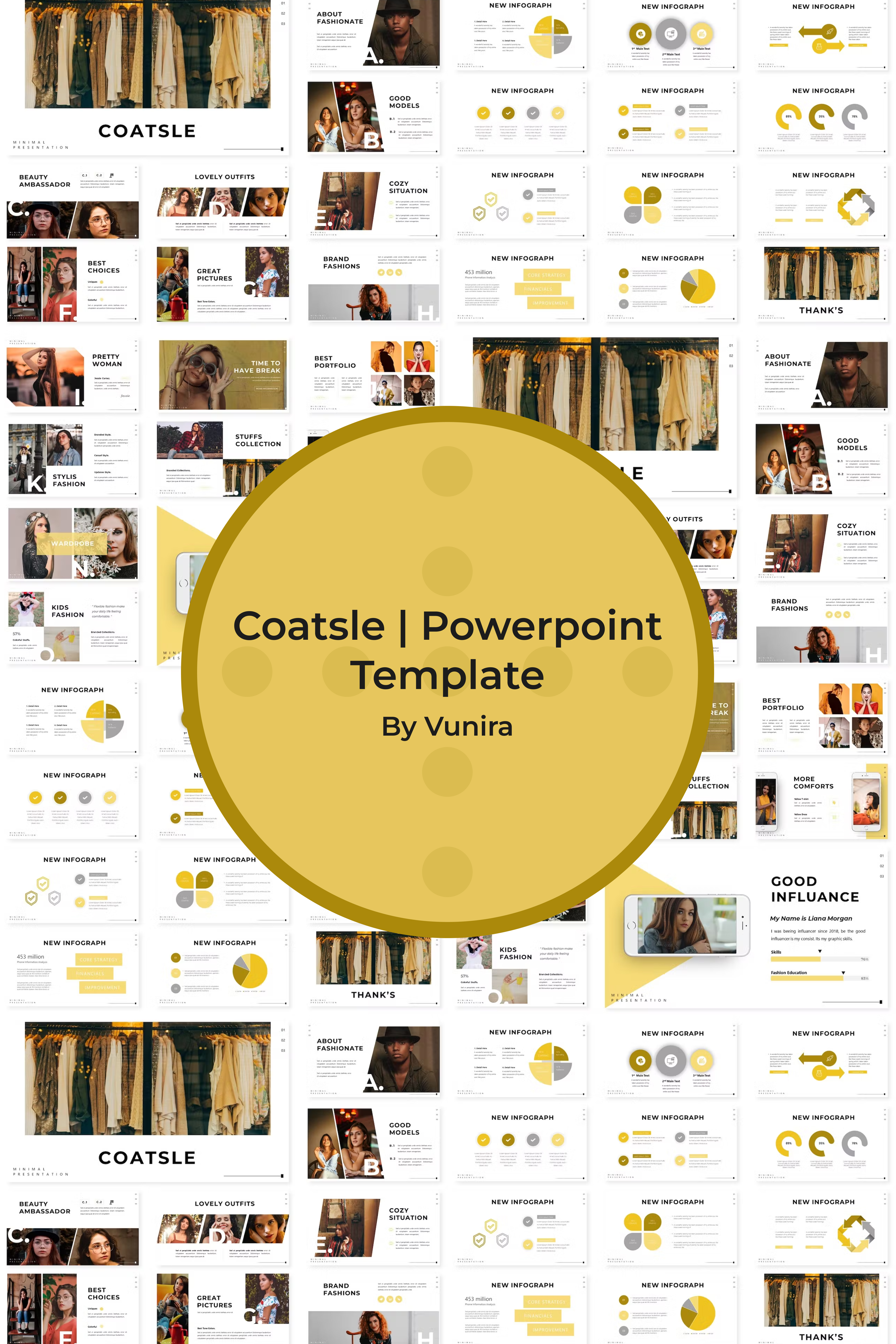 Coatsle powerpoint template of pinterest.