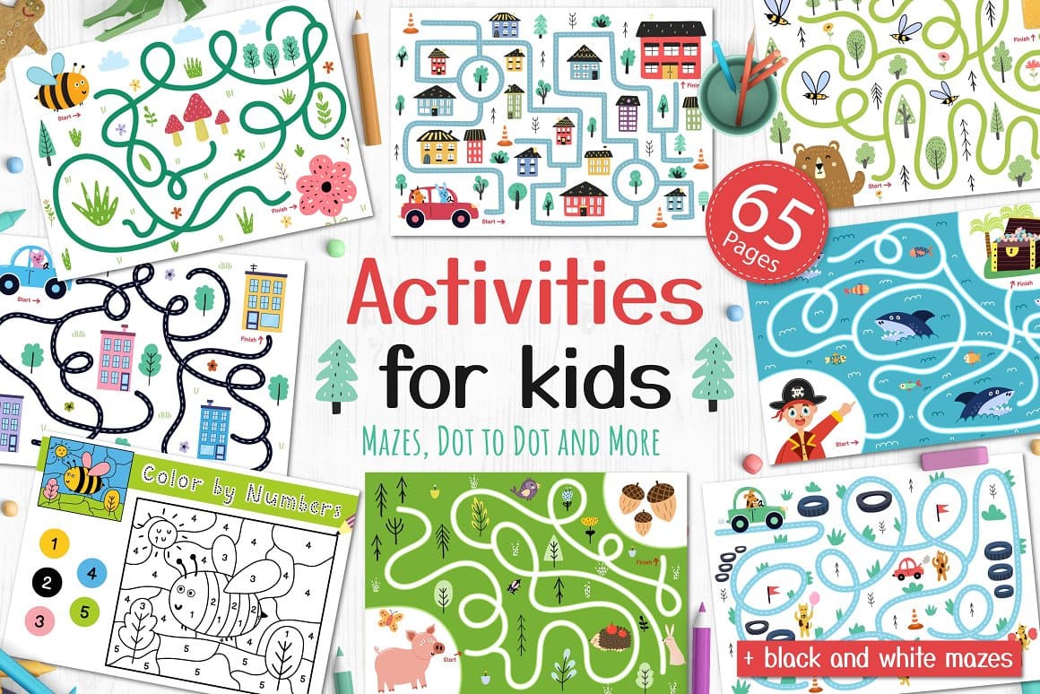 Activities for Kids: 65 in 1.