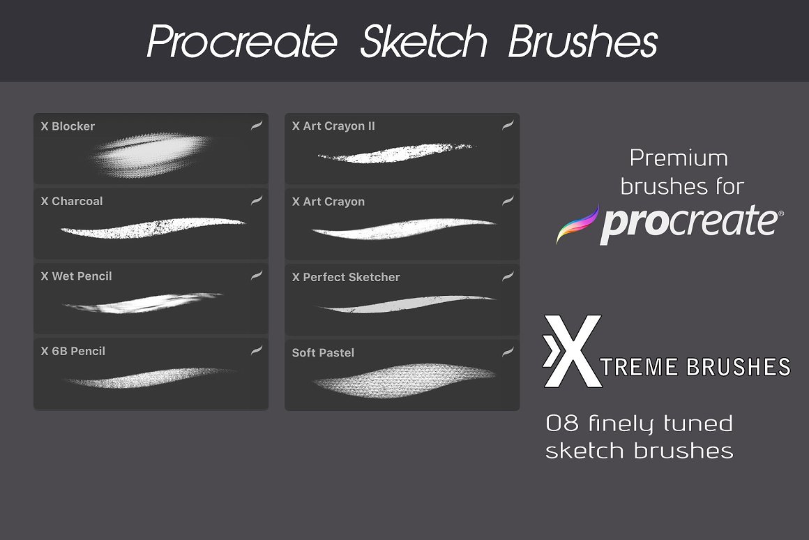 Various prints on brush textures.