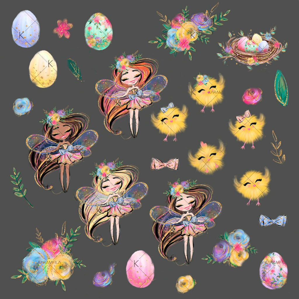 Easter Fairy Clipart – MasterBundles