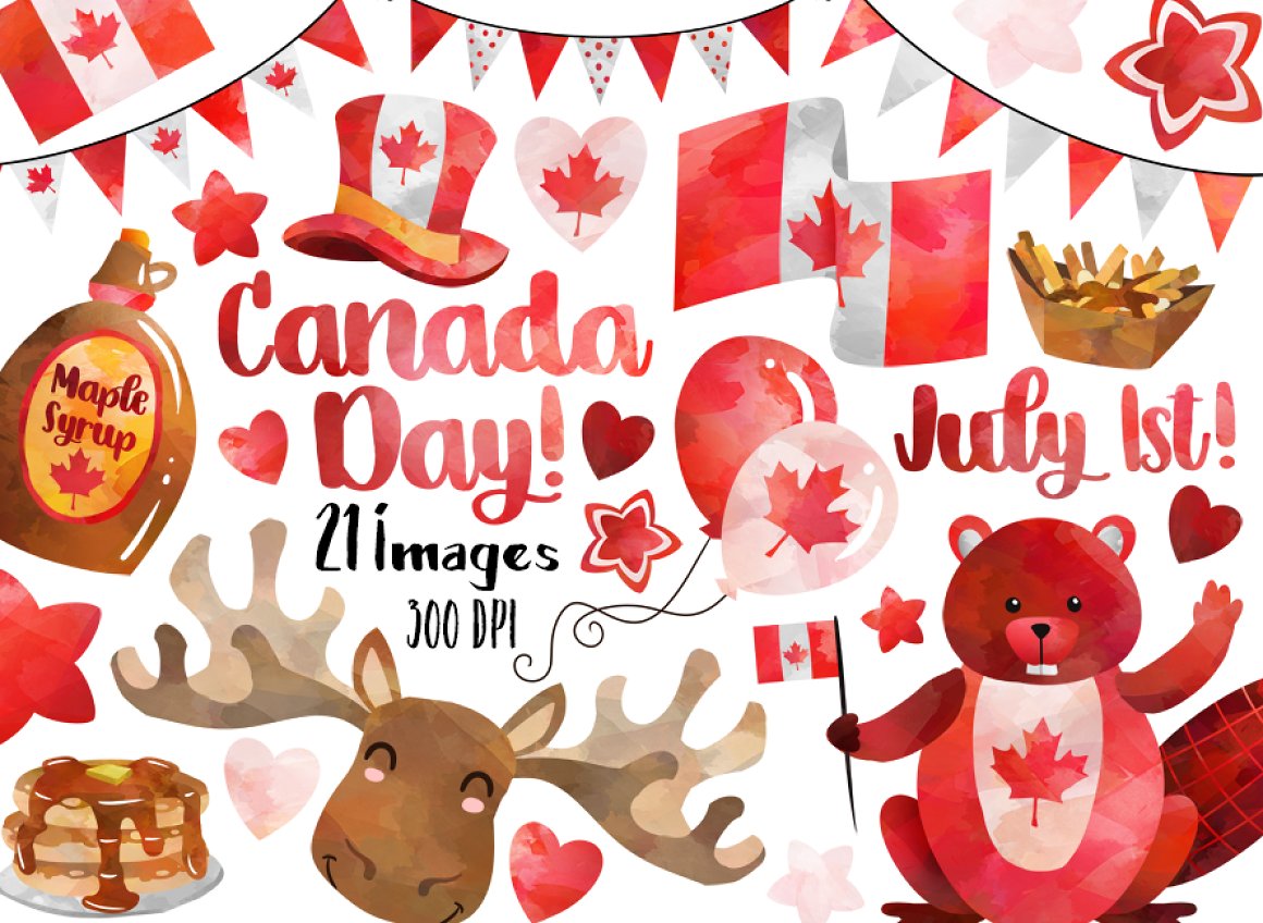 Image of Canadian patriotic prints.