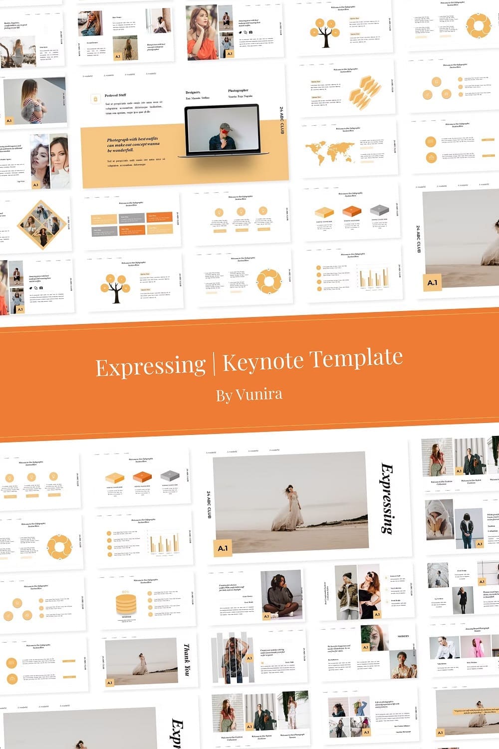 Infographic of Expressing | Keynote Template.