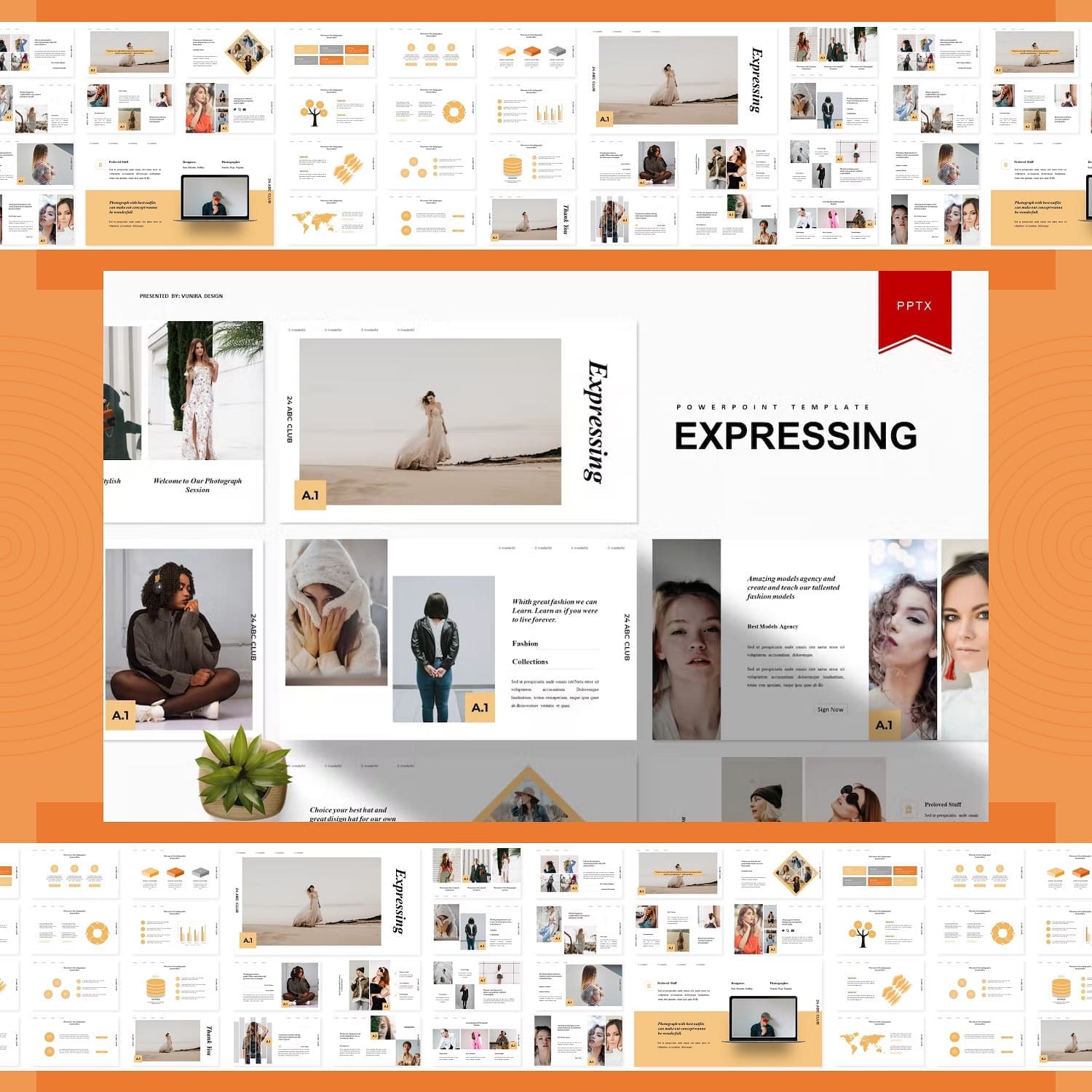 Successfully selected pictures for Expressing | Powerpoint Template.