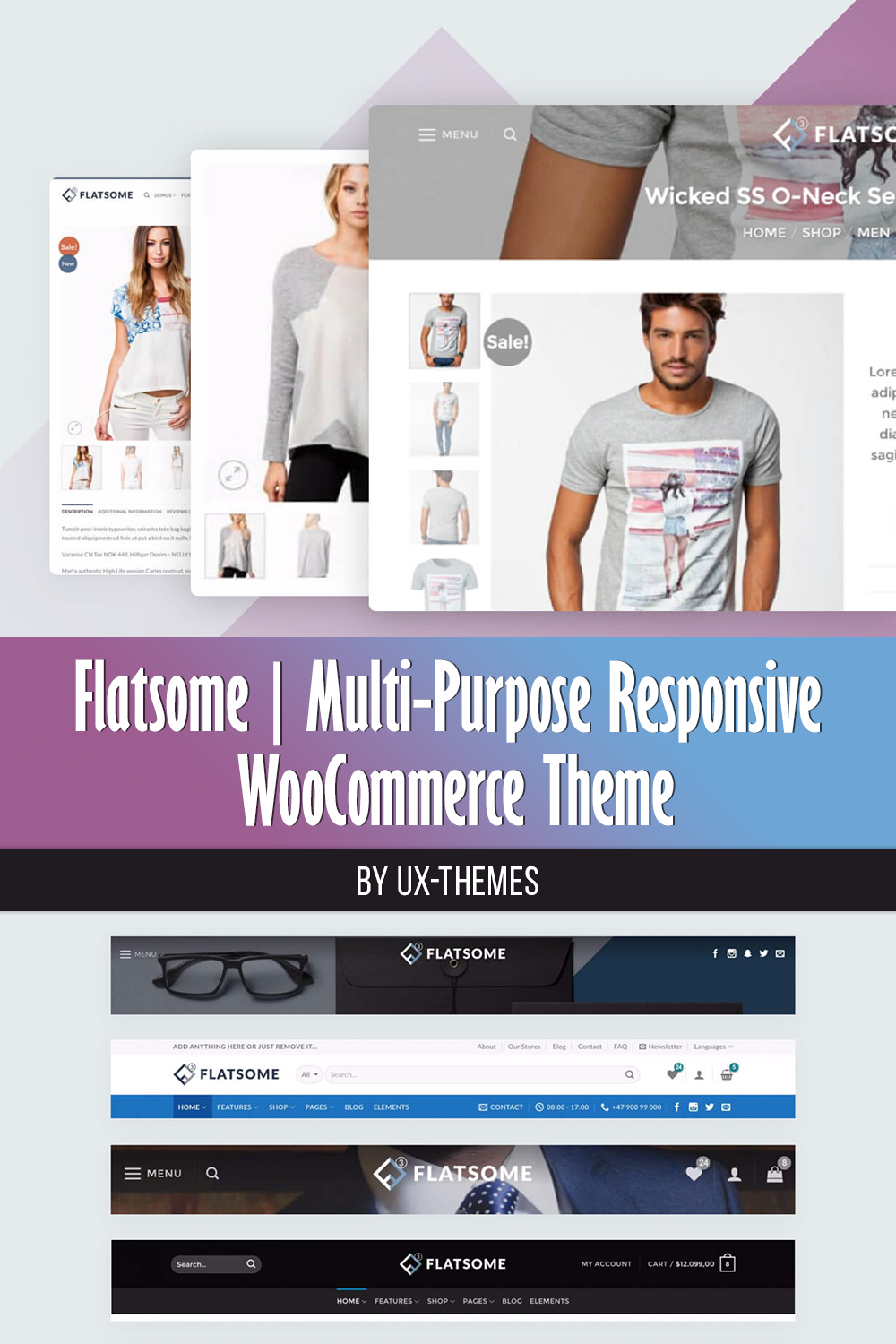 Pinterest flatsome multi purpose responsive woocommerce theme.