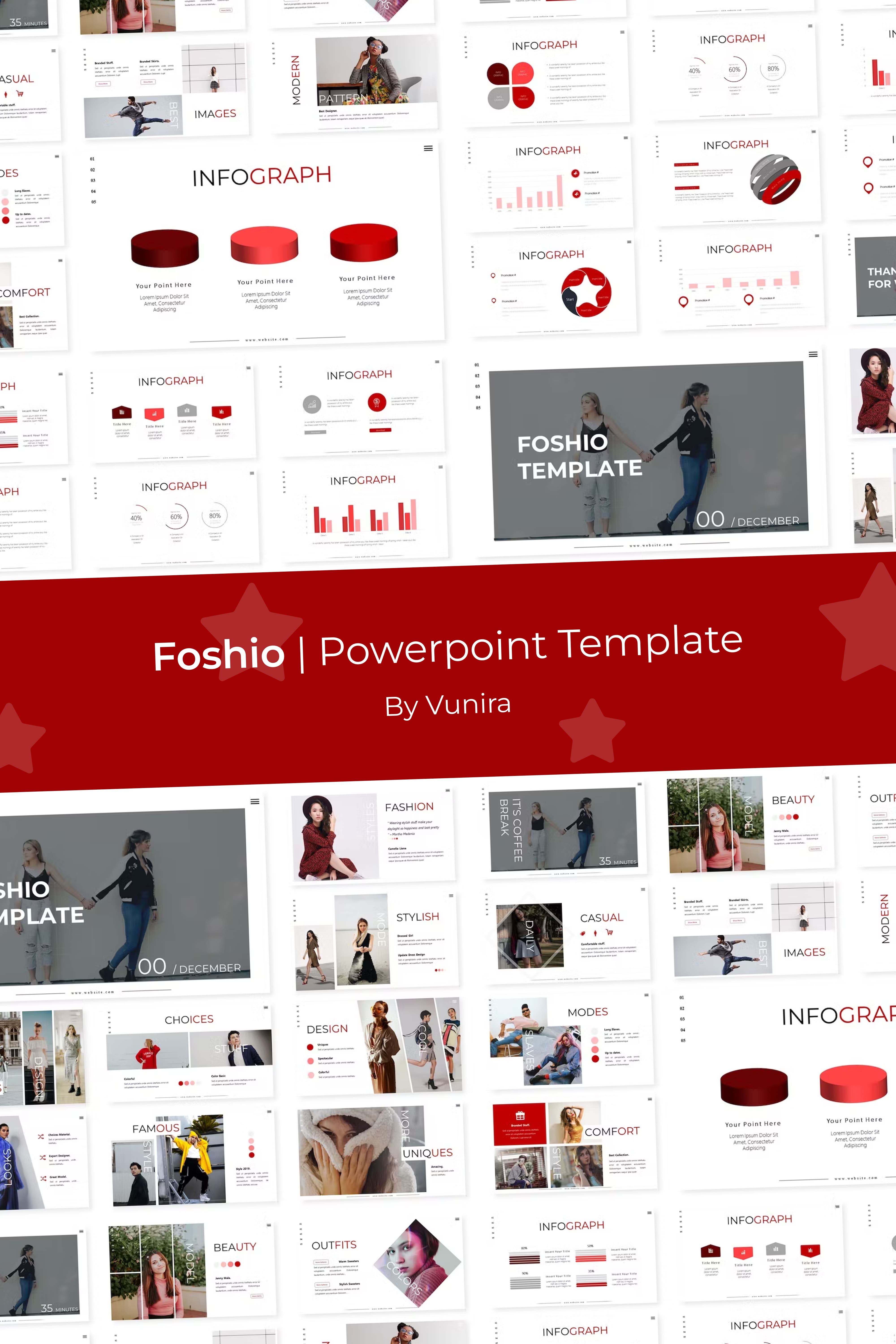 Foshio powerpoint template of pinterest.