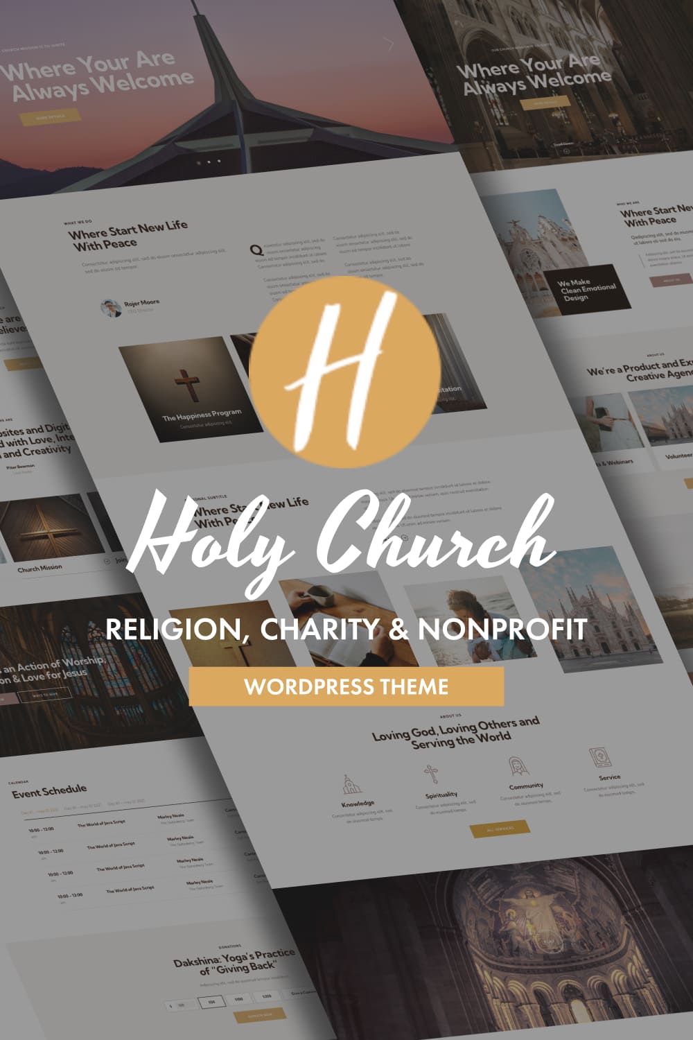 Holy Church Religion, Charity & Nonprofit WordPress Theme, picture for pinterest 1000x1500.