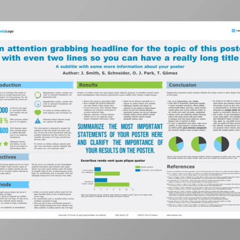 Scientific Poster PowerPoint Template MasterBundles