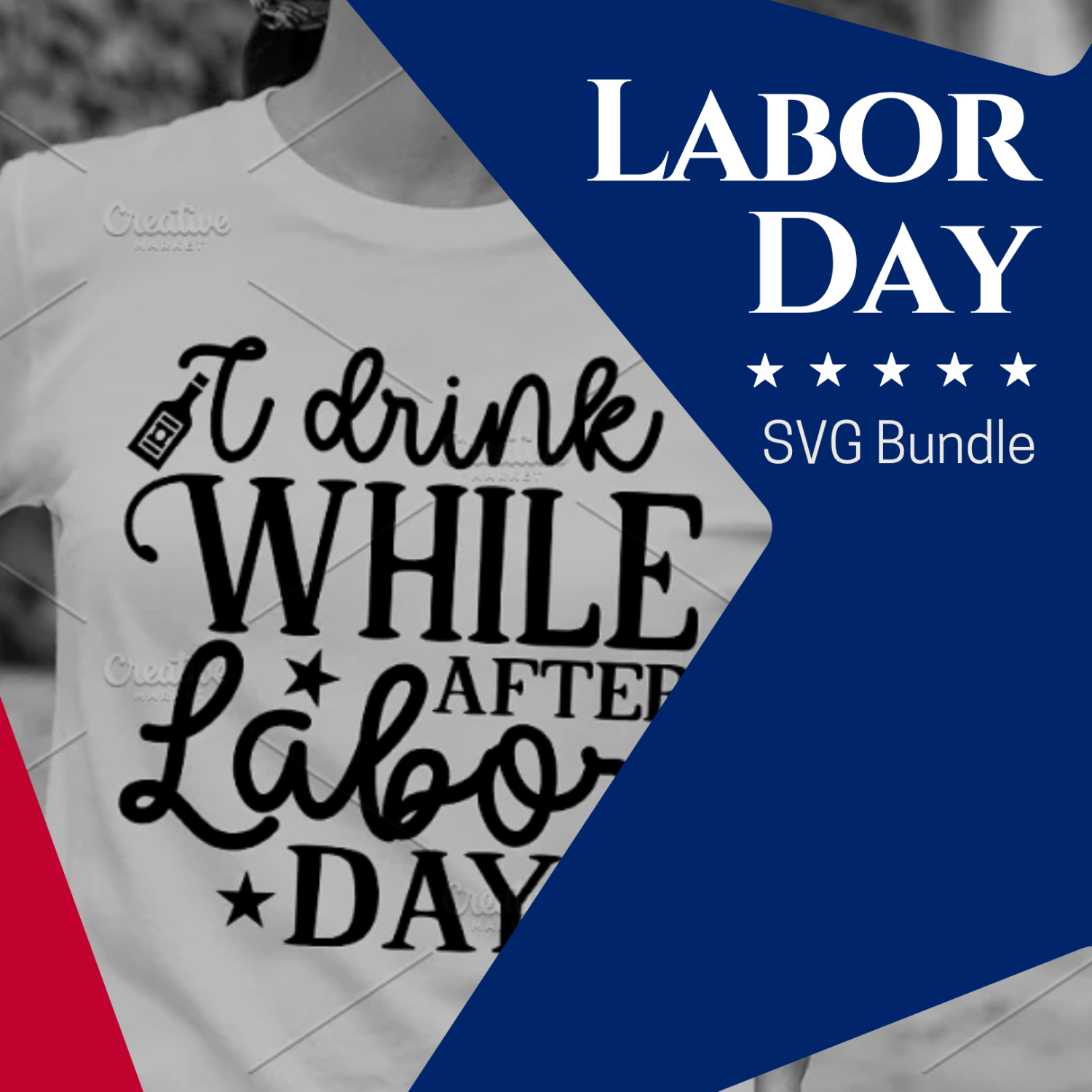 Preview image labor day svg bundle.