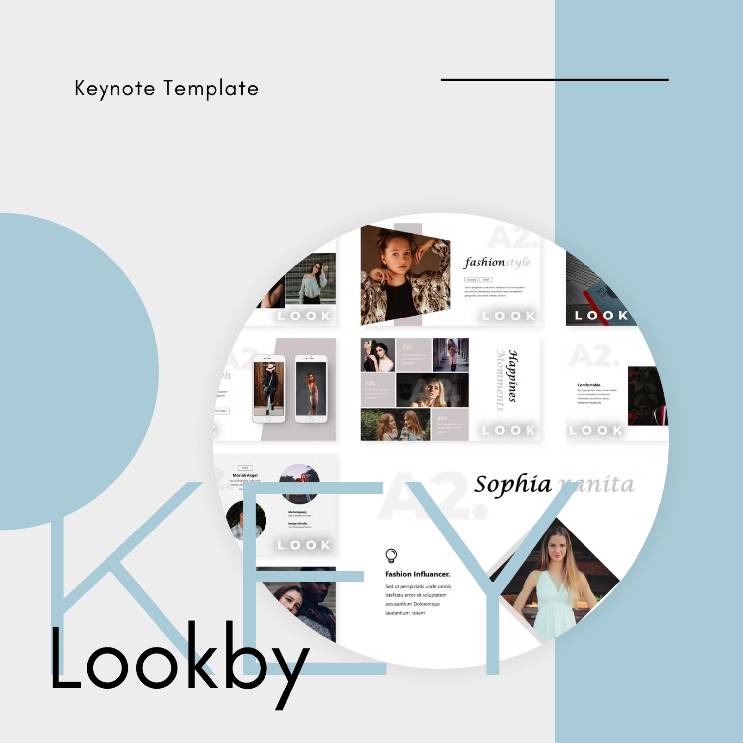Preview images lookby keynote template.
