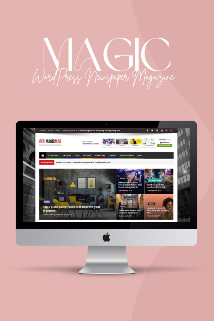 Wordpress Blog Magic Magic — WordPress Newspaper Magazine Blog AMP Theme – MasterBundles