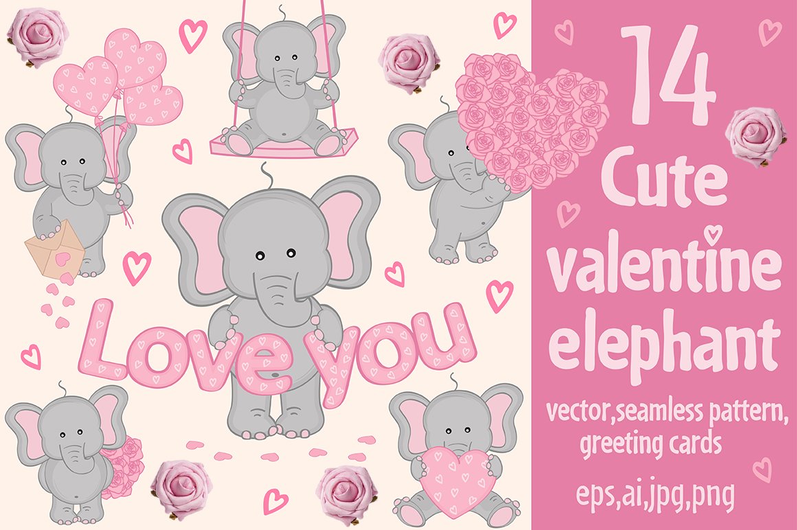Home page with baby elephants and love.