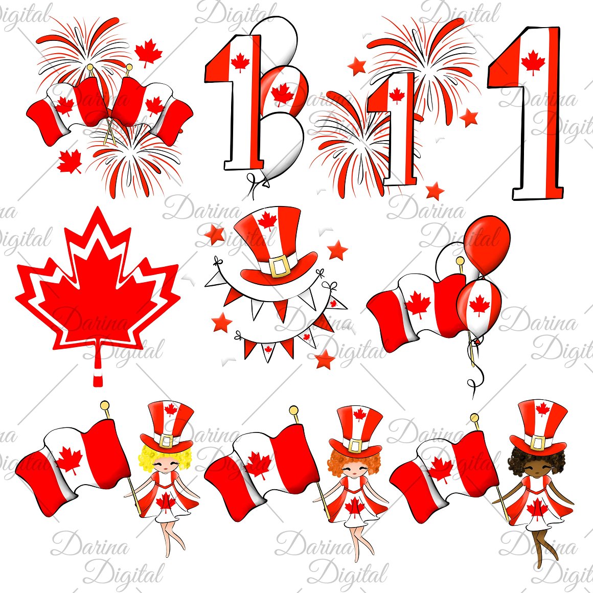 Great fonts for the Canadian holiday.