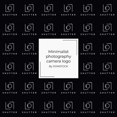 Images with minimalist photography camera logo.