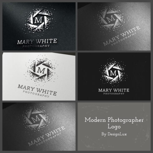 Images with modern photographer logo.