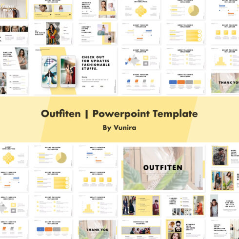 Preview images outfiten powerpoint template.