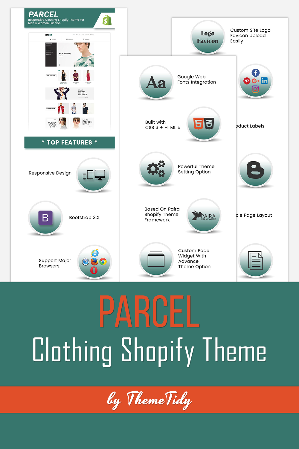Parcel clothing shopify theme images of pinterest.