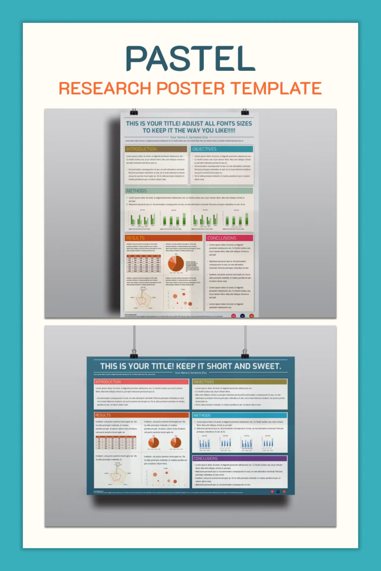 Pastel Research Poster Template MasterBundles