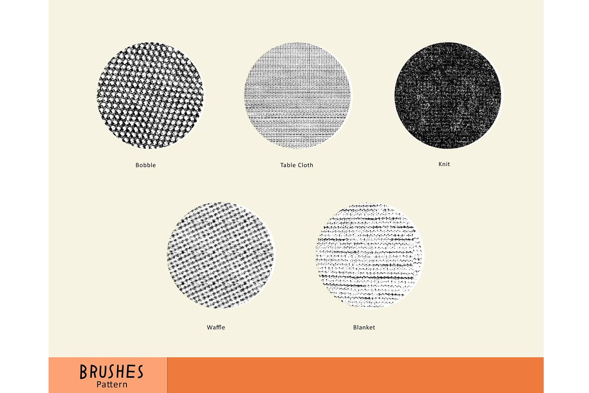 Various textures with a beige background..