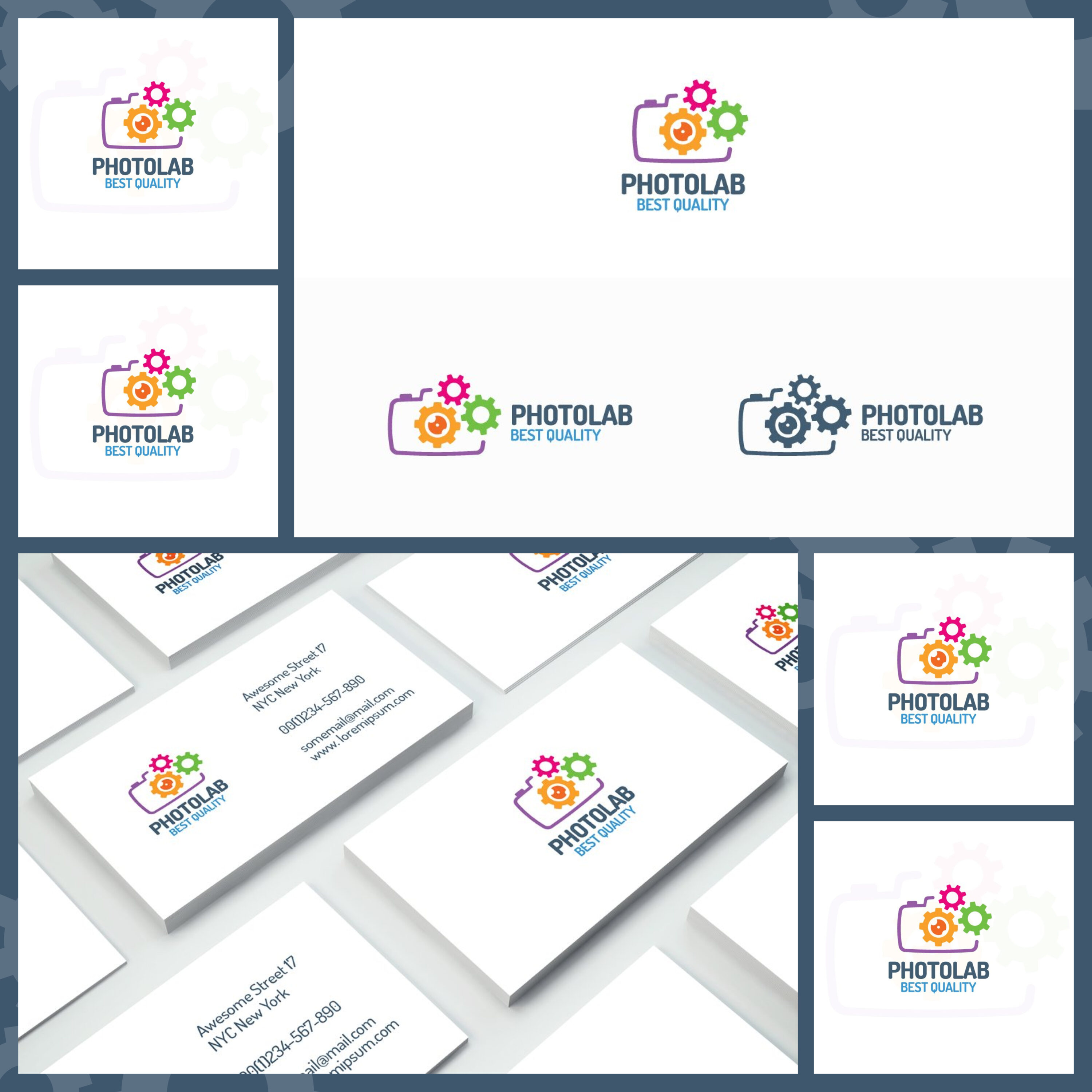 Preview illustrations photolab logo.