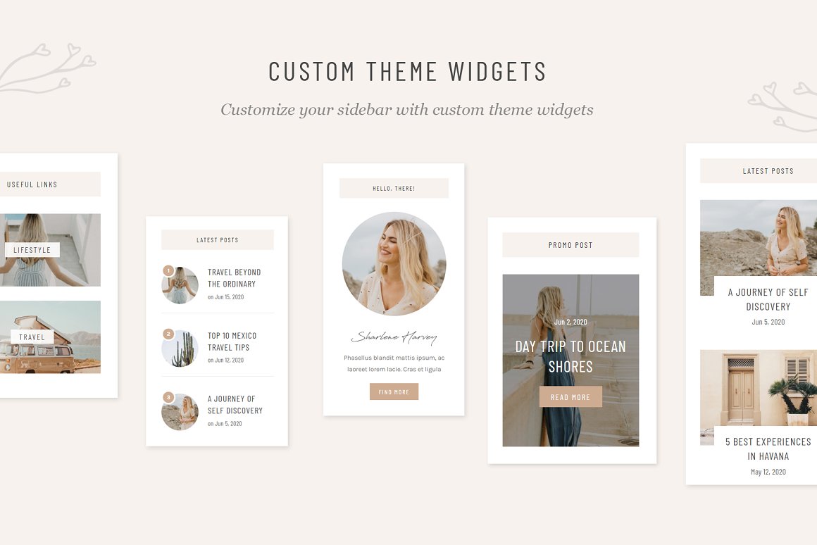 Personalized widgets on your blog.