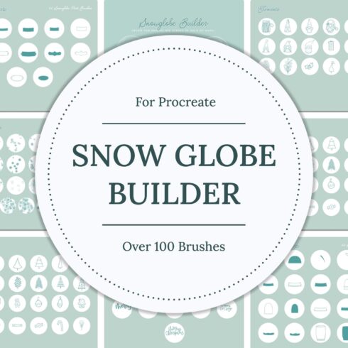 Procreate brushes snow globe builder.