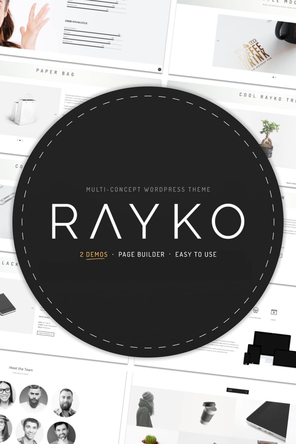 Rayko multi concept wordpress theme.
