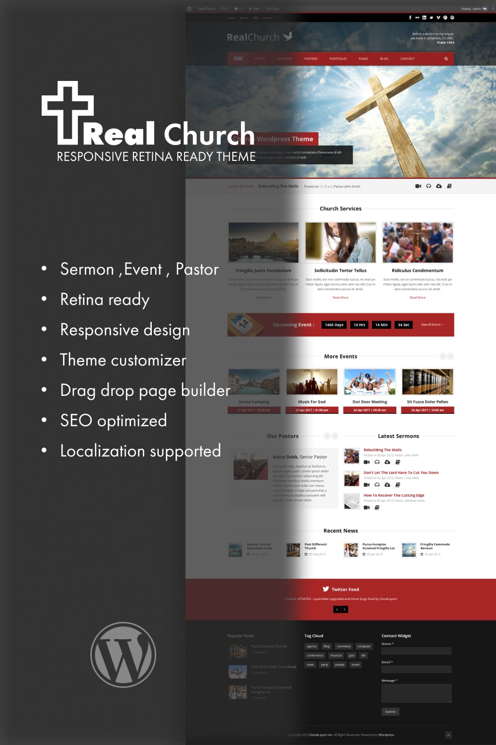 Real church responsive retina ready theme.