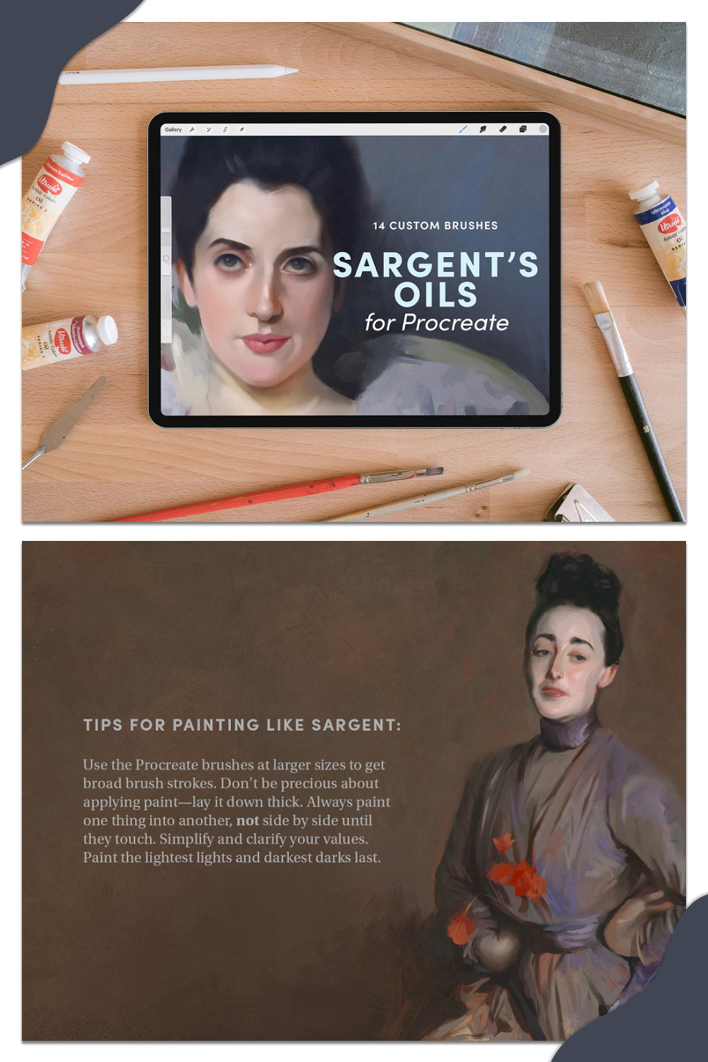 Sargent s oils – procreate brushes images of pinterest.