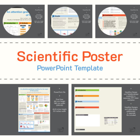 Preview illustrations scientific poster powerpoint template academic poster.