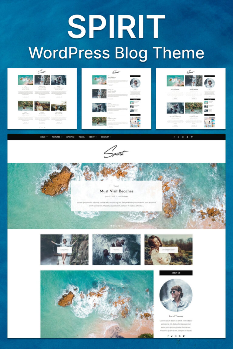 Spirit - WordPress Blog Theme – MasterBundles