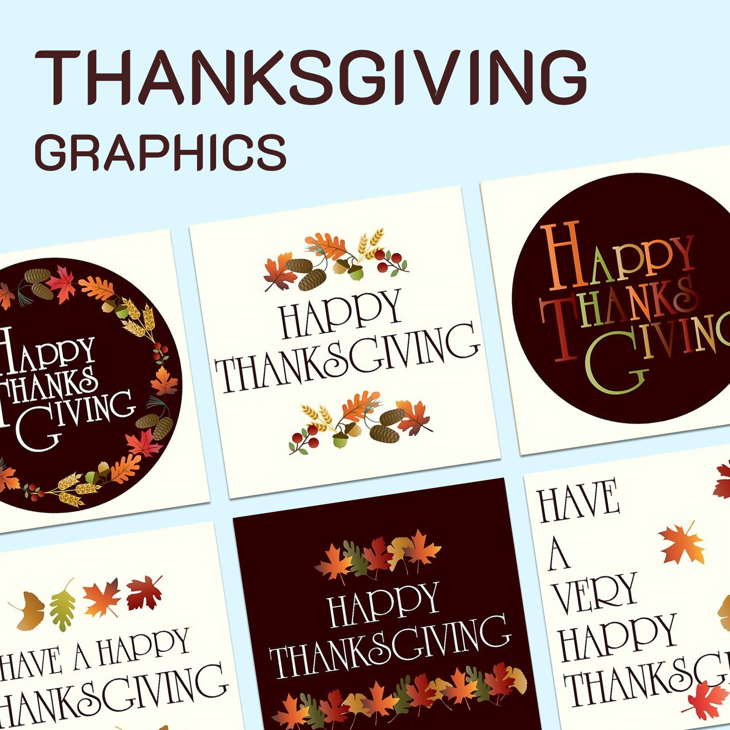 Thanksgiving Cute Holiday Turkey Illustrations Vector Clipart ...