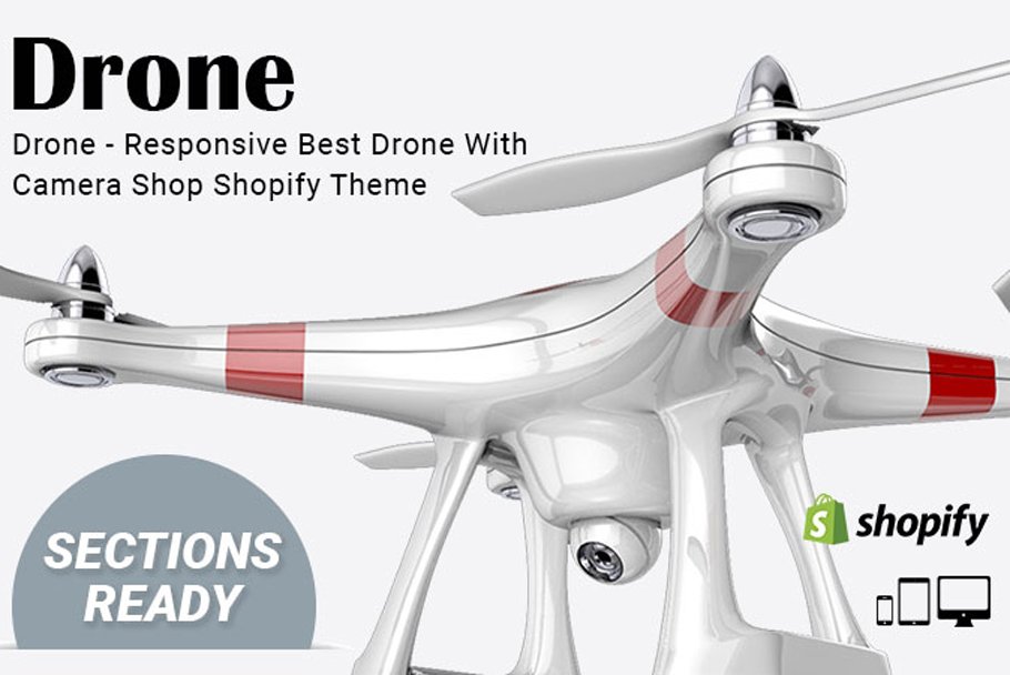 Responsive best drone with camera shop shopify theme.