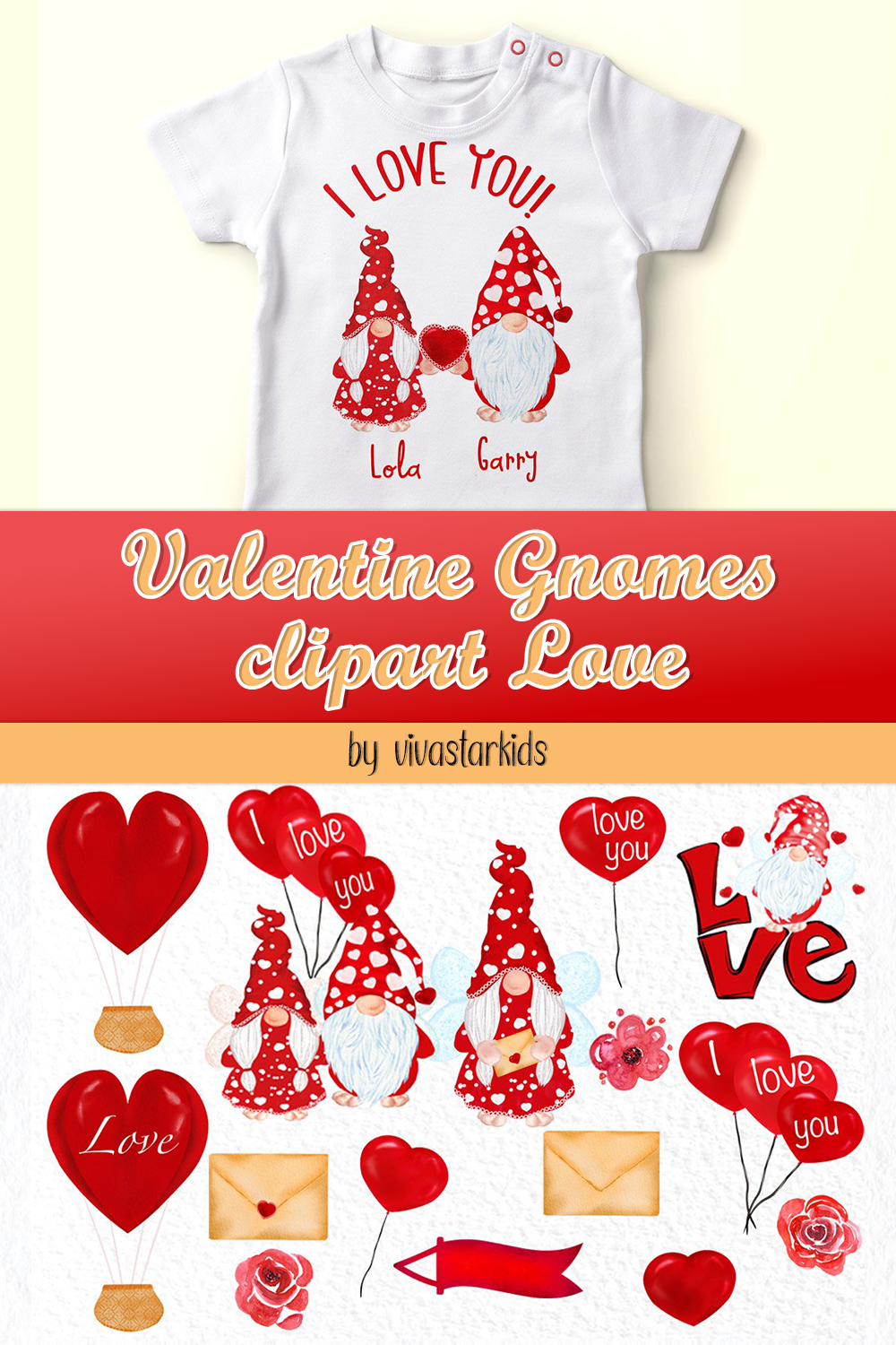 Valentine gnomes clipart love of pinterest.