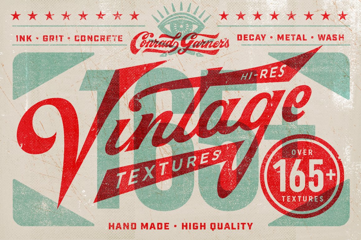 Vintage style textures.