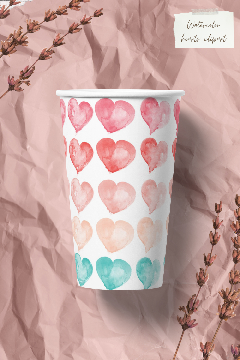 Watercolor hearts clipart images of pinterest.