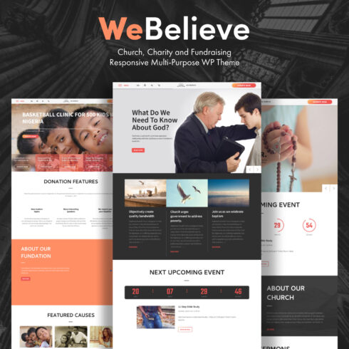 Images with webelieve church charity and fundraising responsive multi purpose wp theme.