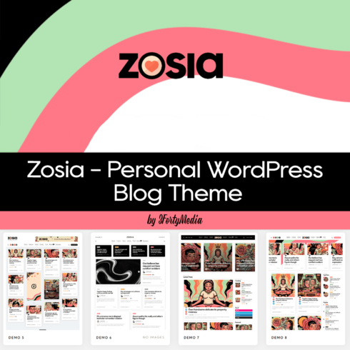 Zosia - Personal WordPress Blog Theme.