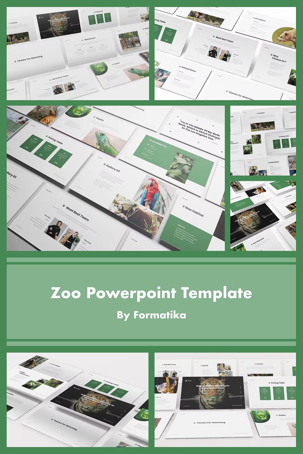 Zoo Powerpoint Template by Formatica.