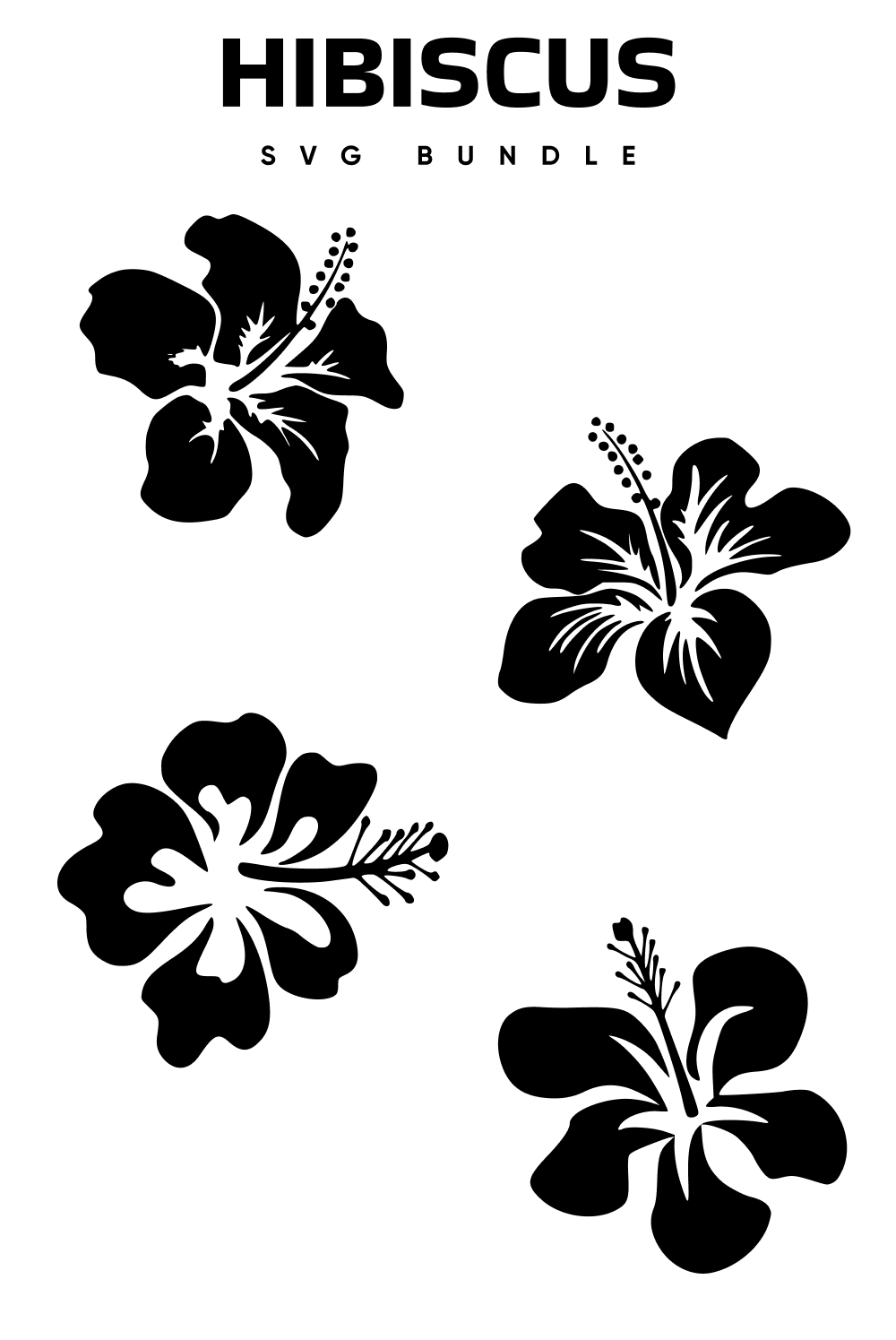 Pinterest illustrations hibiscus svg free bundle.