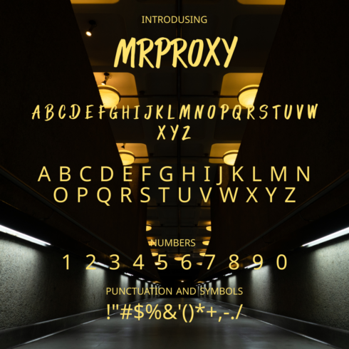Preview mrproxy font.
